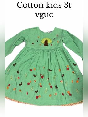 Cotton kids 3t fall dress